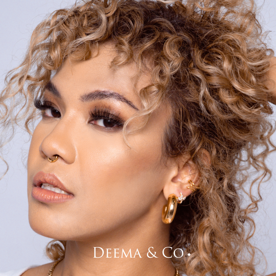 Tarnish Free Waterproof Everyday Simple Casual Jewellery 18K Gold PVD Plating Statement Thick Naga Chunky Hoop Earrings