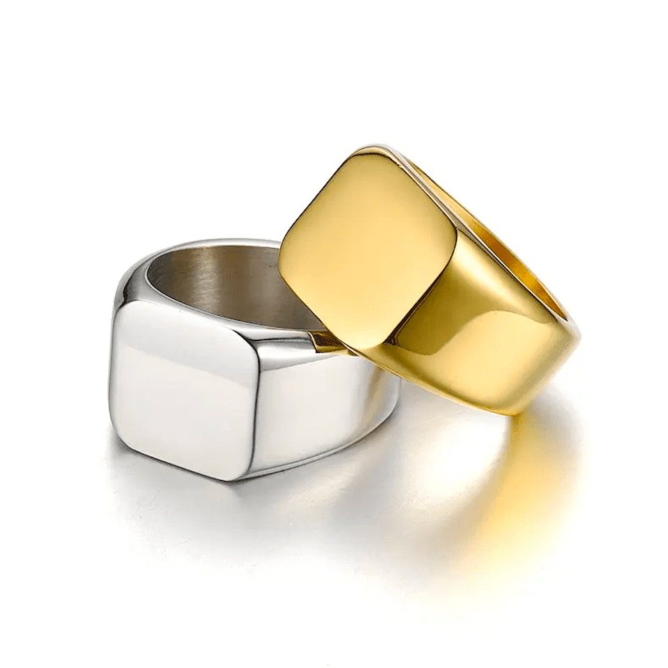 Deema & Co - Tarnish Free Waterproof Jewellery 18K Gold PVD Plating Rings