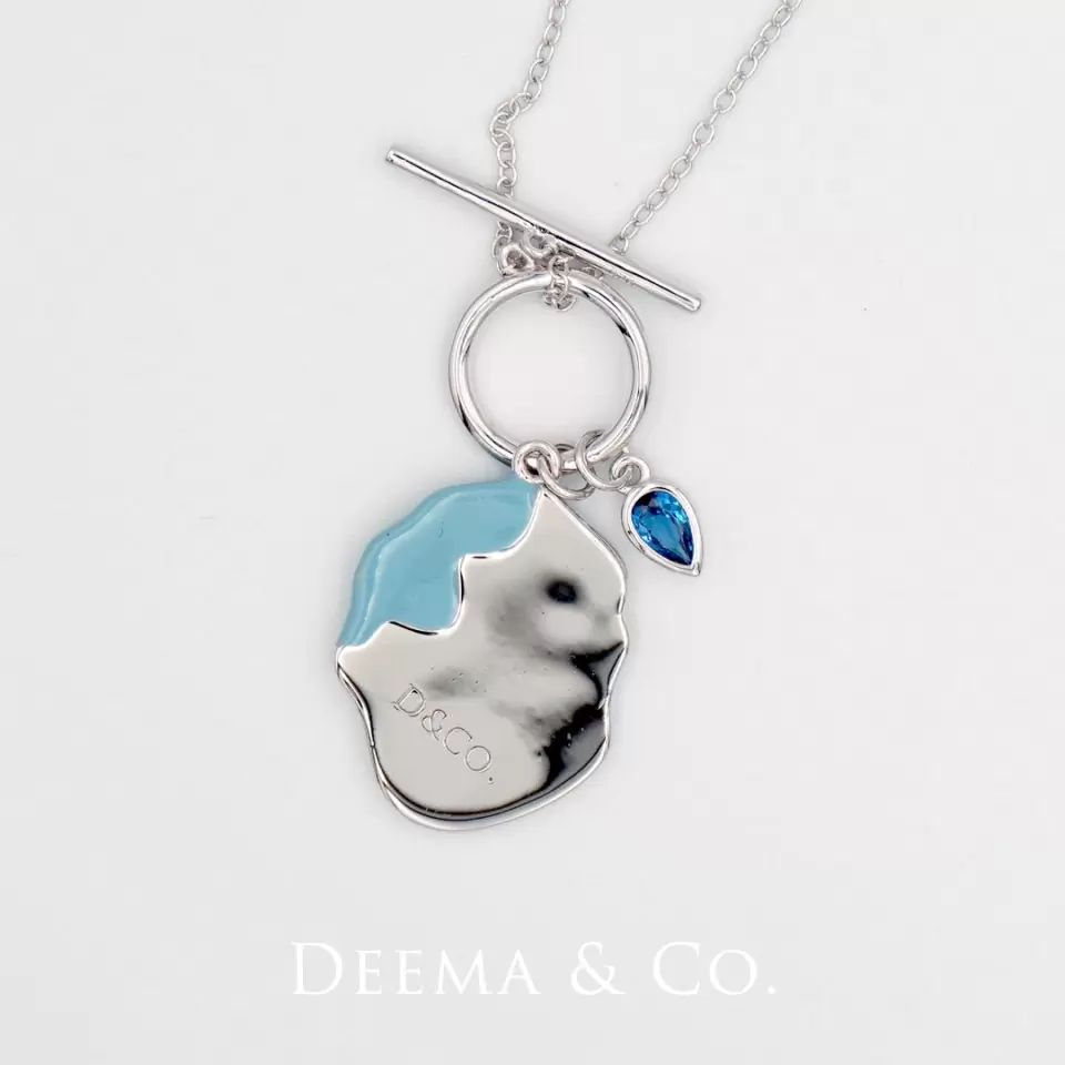 No Green Skin Showerproof Stainless Steel Everyday Birthday Statement Jewellery Rise above OT Toggle Chain Long Necklace