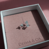 Geometrika - Brillliant Cut Half Moon, Trillion Cut CZ Diamond Ring
