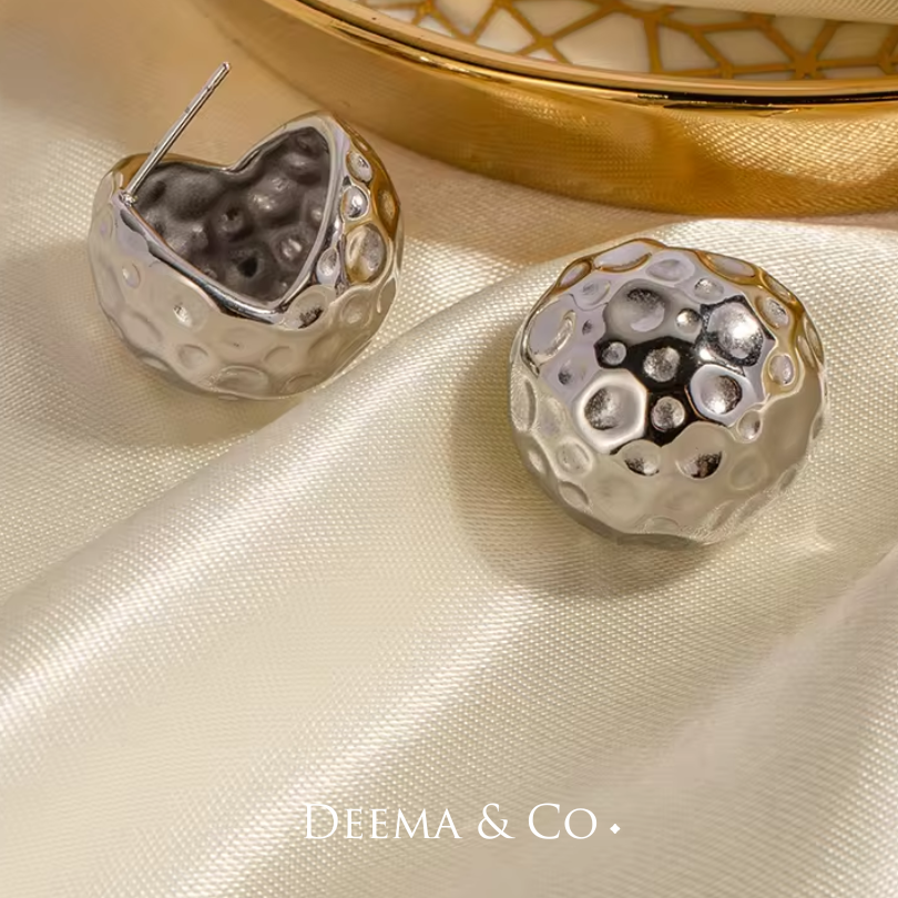 Mahsa Moonlight Crater Hoops – Jewelry that tells your story | Deema & Co.
