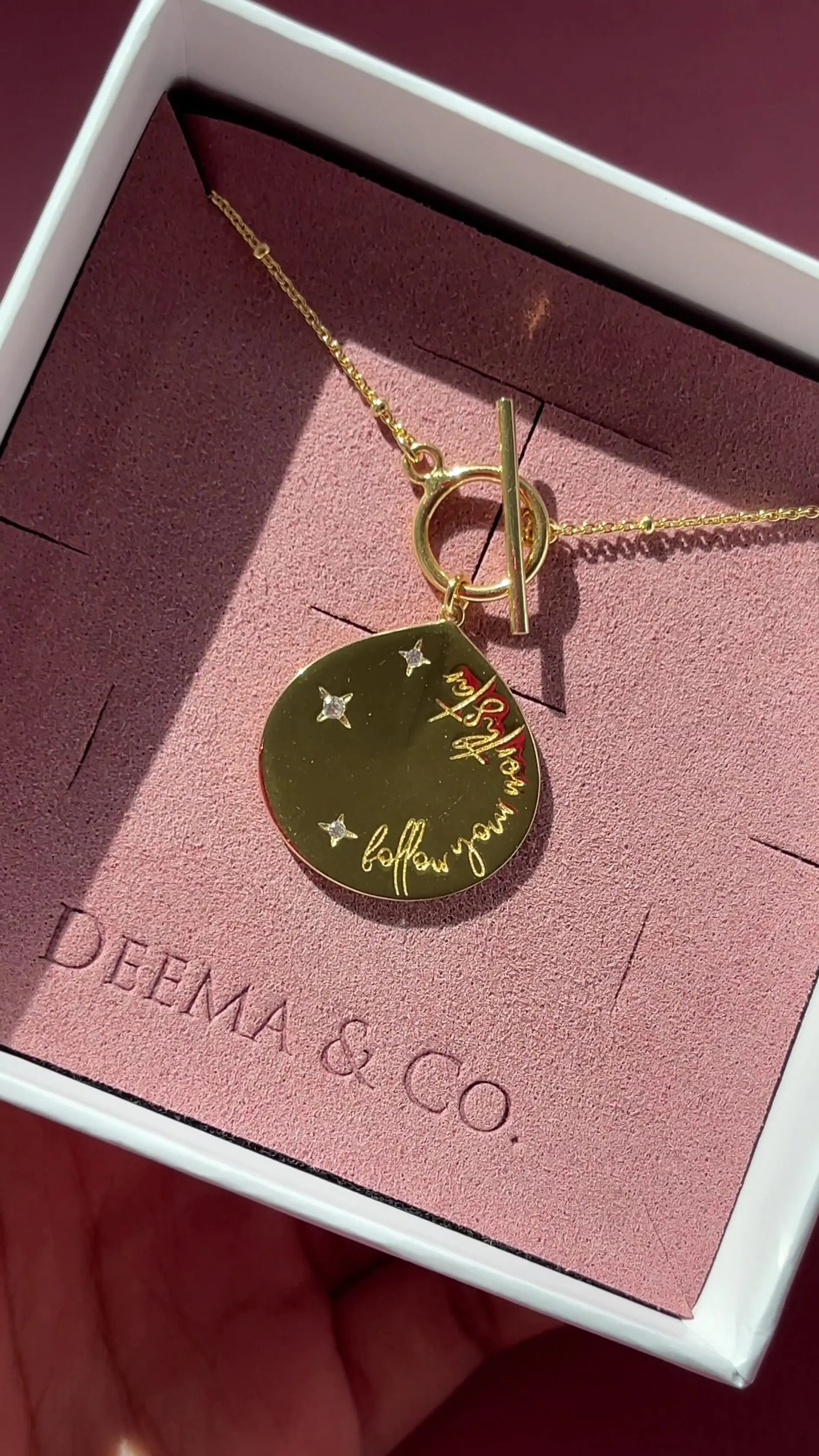 Tarnish Free Waterproof Jewellery 18K Gold PVD Plating Gold Pendant Statement Necklace