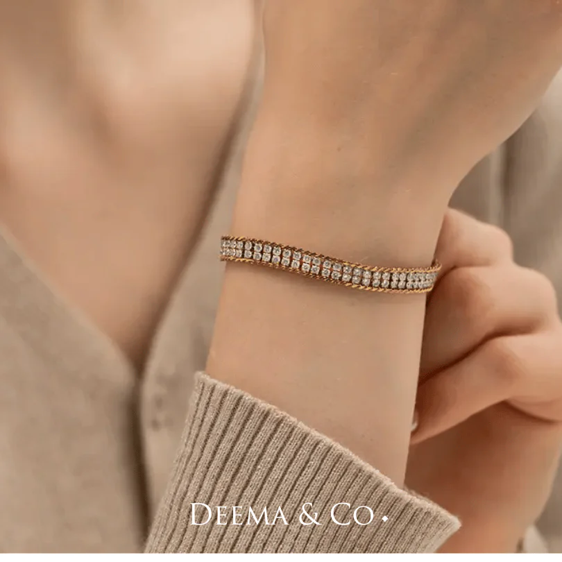 Layl Double Channel Bracelet Model
