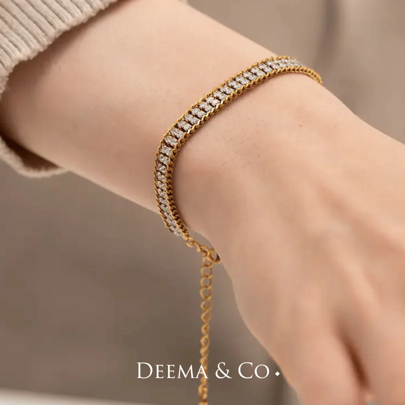 Layl Double Channel Bracelet Model2