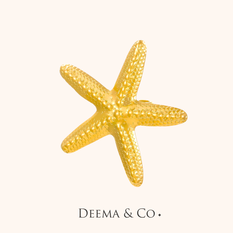 Grande Stella Marina Waterproof Summer Jewellery - Adjustable ring