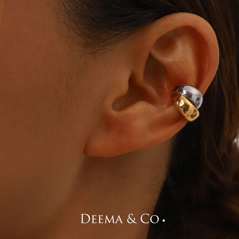 duo Tone Ear Cuffs - Waterproof Statement Pieces