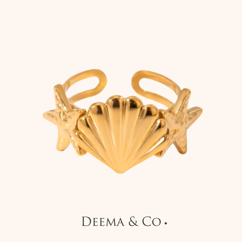 Ocean - Derya Collection by Deema & Co - Waterproof Rings stack
