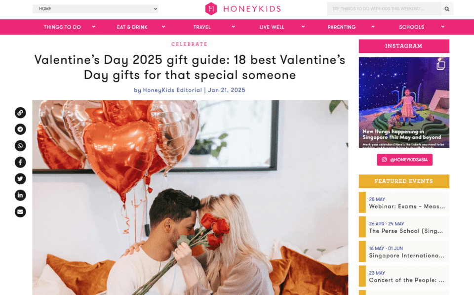 Deema & Co Press Release on HoneyKidsAsia Vday 2025