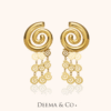gold earrings cute gold earrings 18 k gold earrings for women