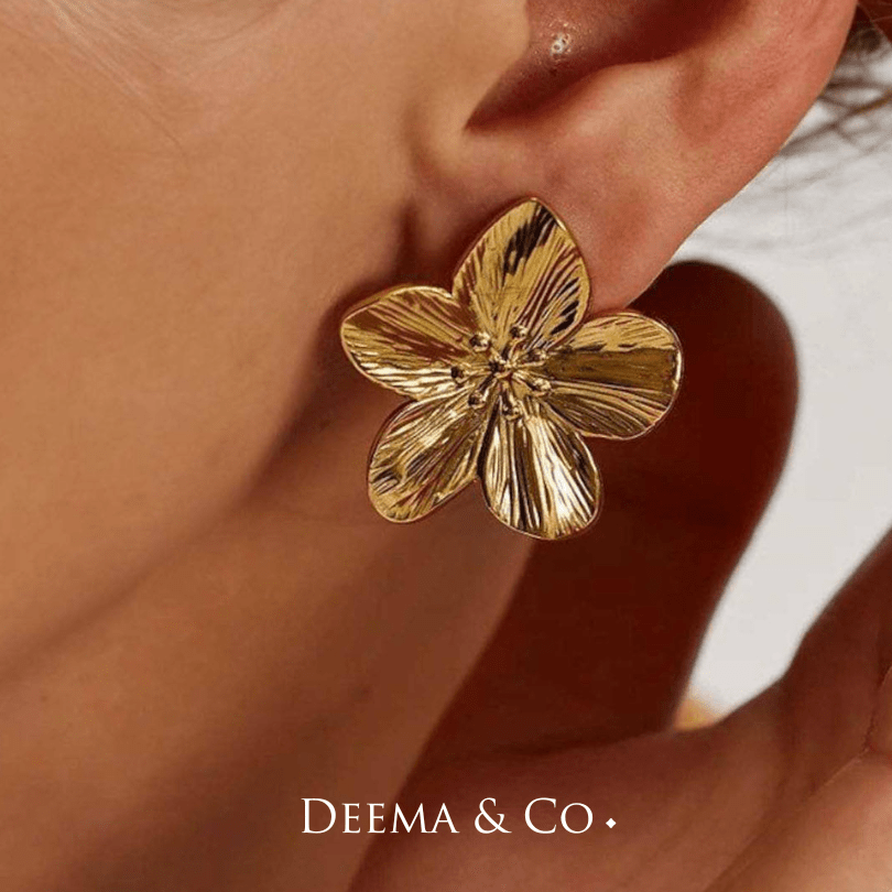 Flower Waterproof Earrings for daily wear - elegant, statement earrings