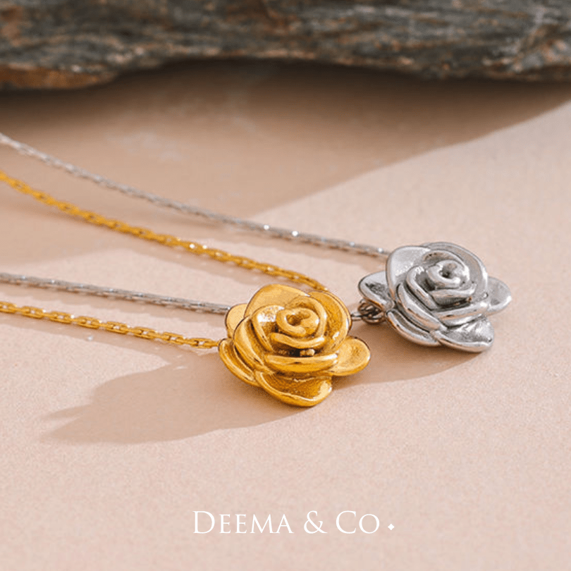 Flower Bloom Petal Waterproof Dainty Necklace